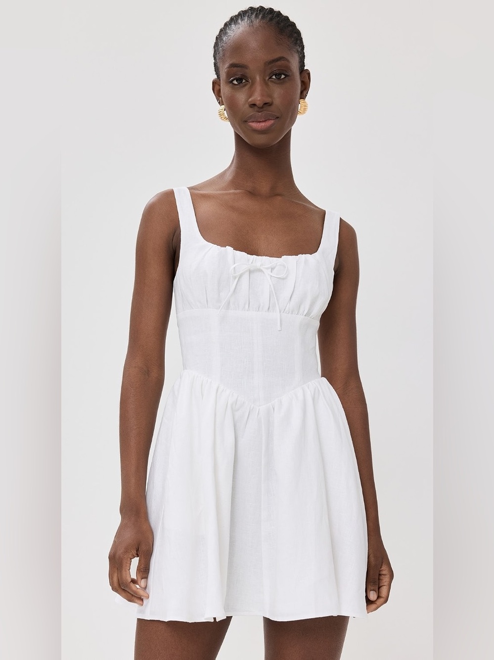 Reformation Daria Linen Dress In White, brand new without tags, never worn.